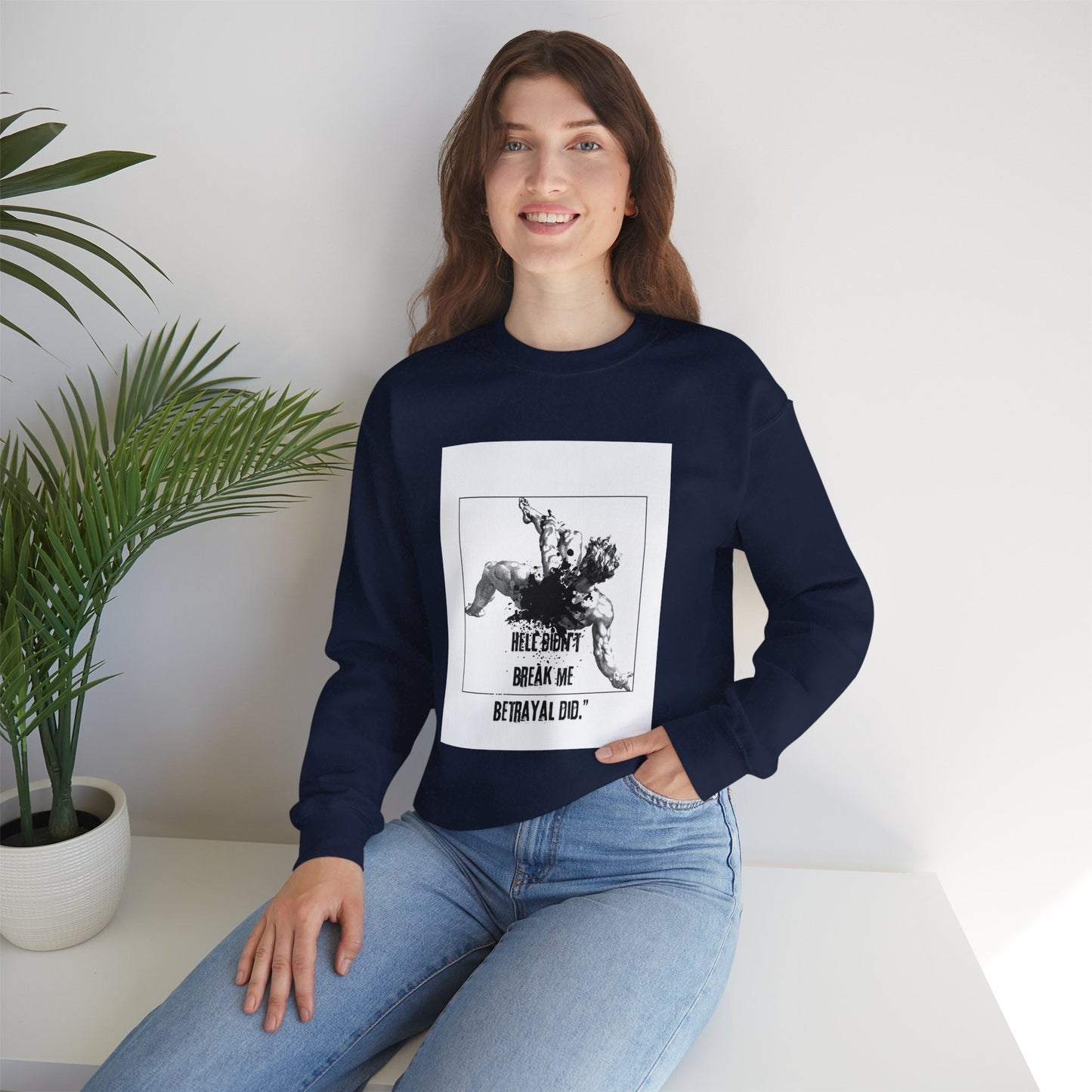 BETRAYAL /Unisex Crewneck Sweatshirt -Casual Wear, Cozy Layering.