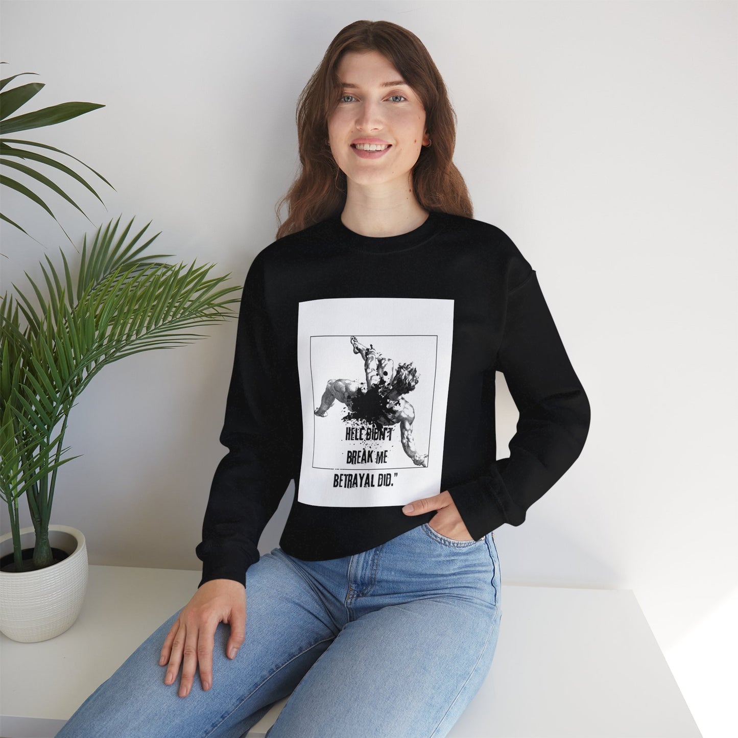 BETRAYAL /Unisex Crewneck Sweatshirt -Casual Wear, Cozy Layering.