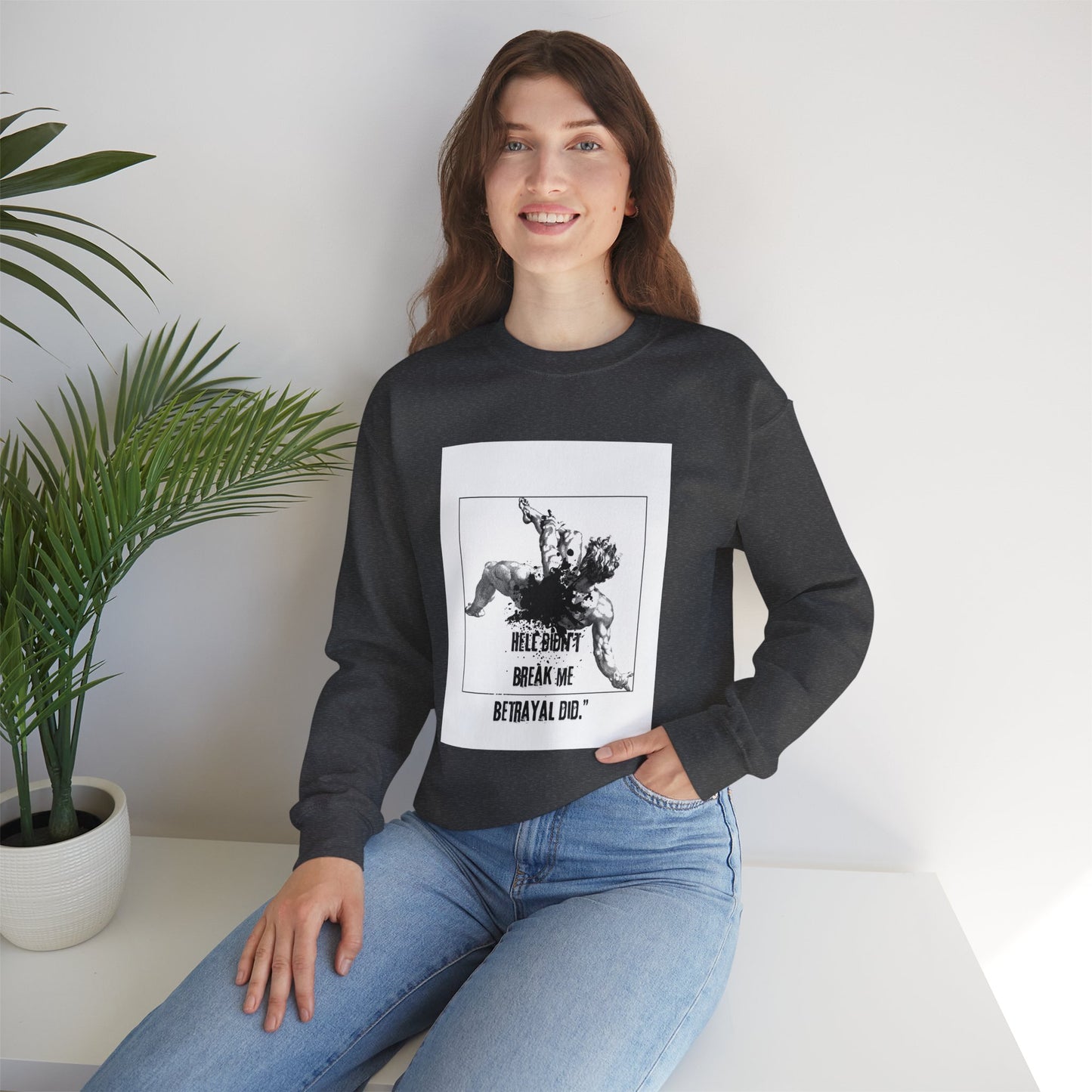BETRAYAL /Unisex Crewneck Sweatshirt -Casual Wear, Cozy Layering.