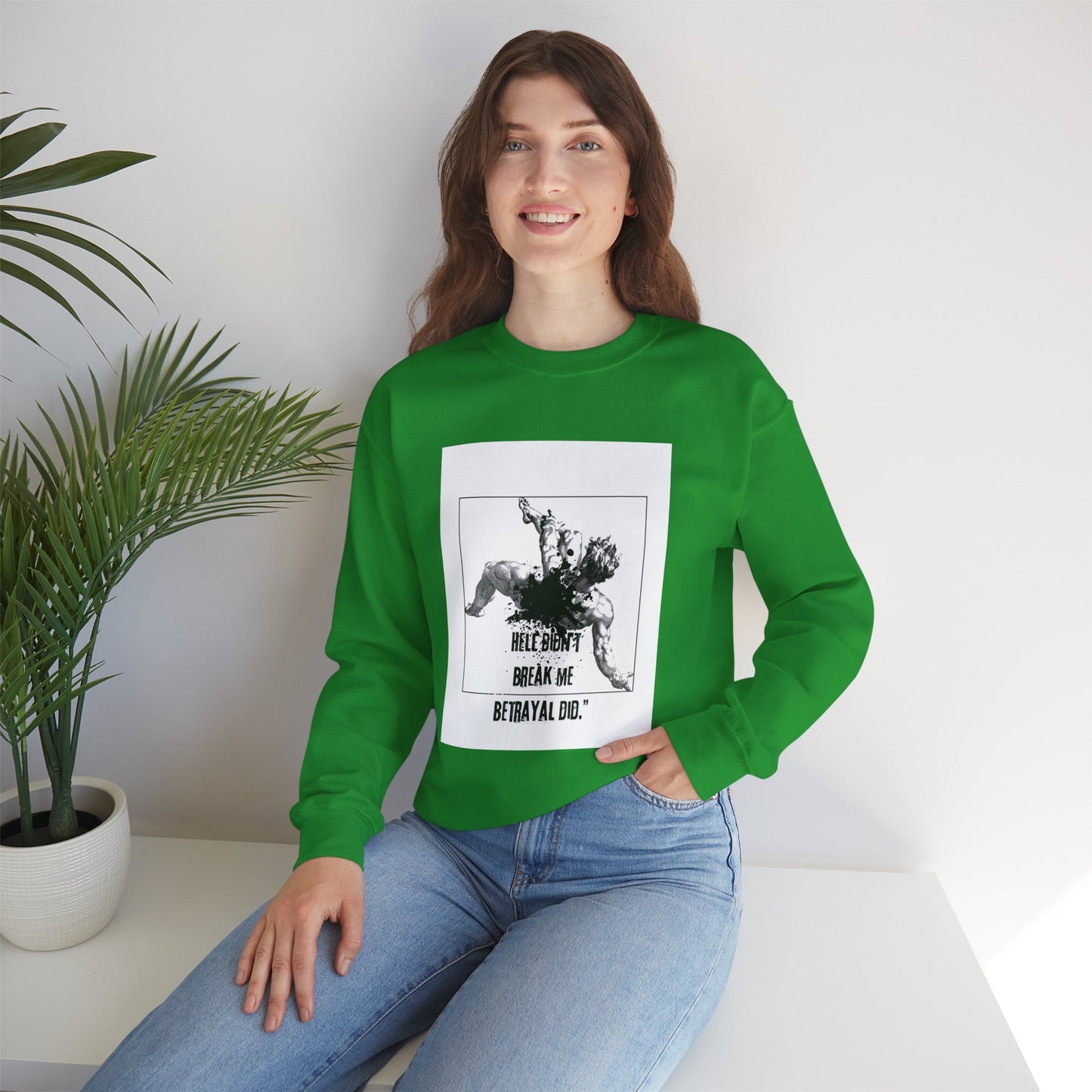 BETRAYAL /Unisex Crewneck Sweatshirt -Casual Wear, Cozy Layering.