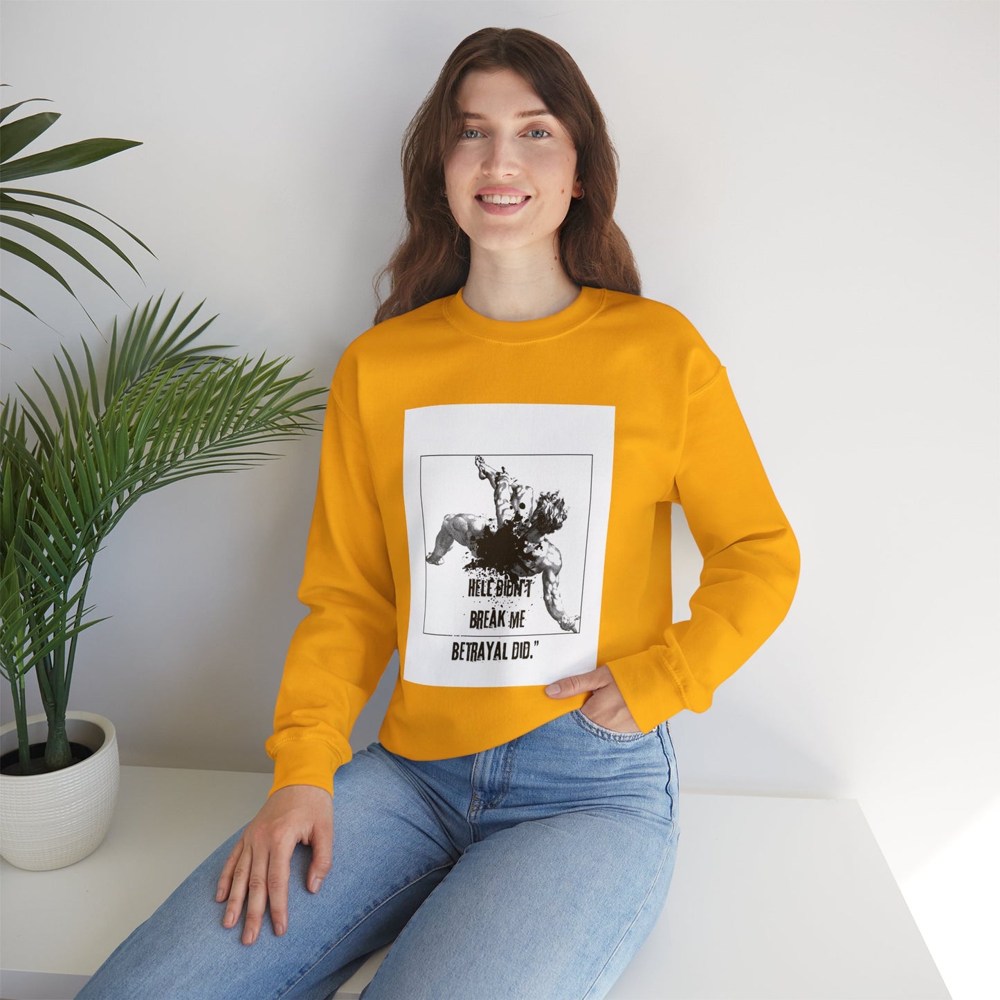 BETRAYAL /Unisex Crewneck Sweatshirt -Casual Wear, Cozy Layering.