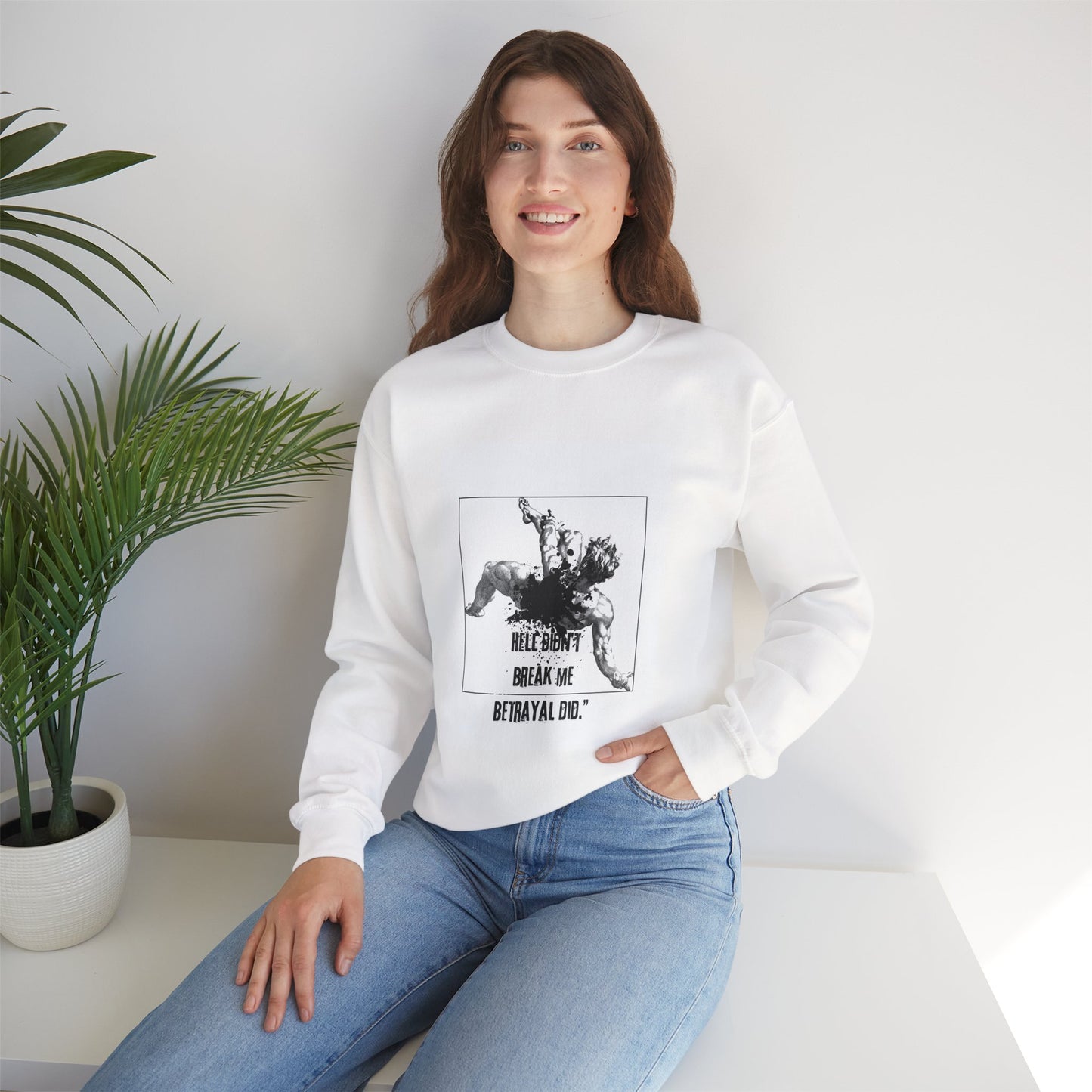BETRAYAL /Unisex Crewneck Sweatshirt -Casual Wear, Cozy Layering.
