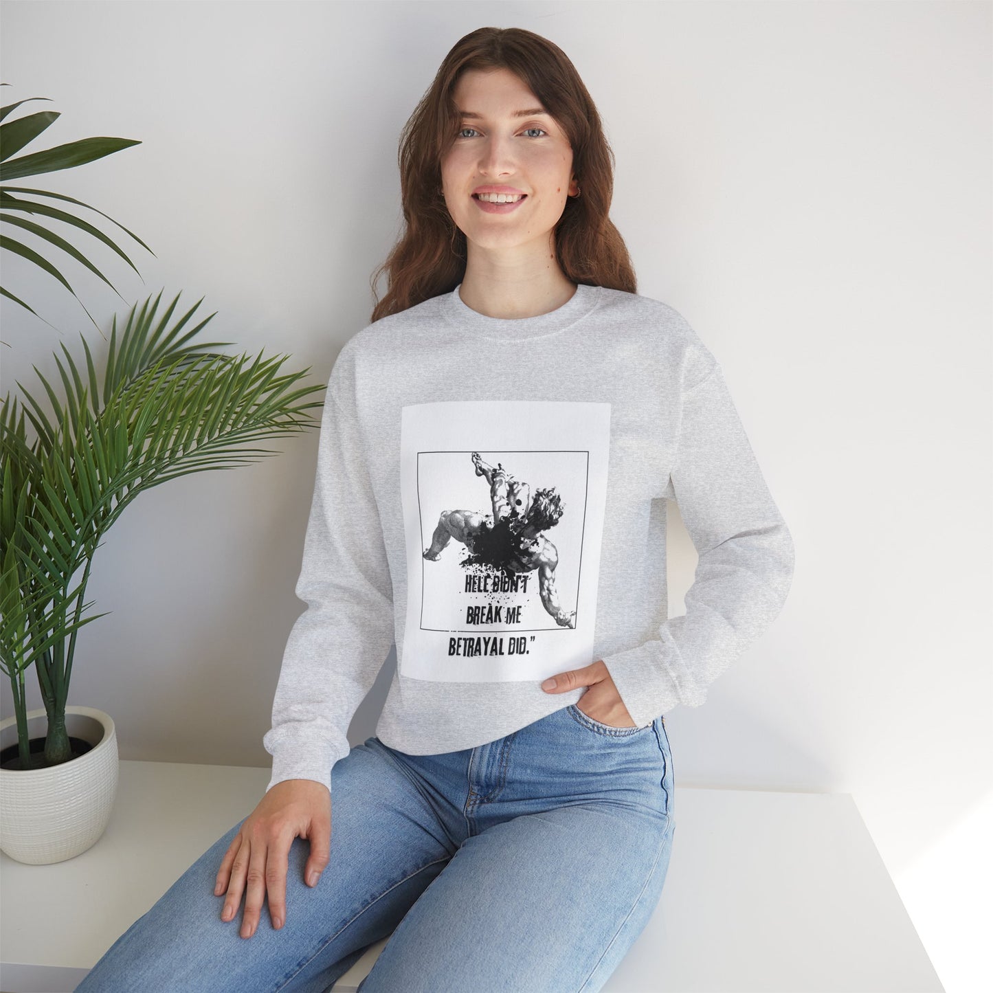 BETRAYAL /Unisex Crewneck Sweatshirt -Casual Wear, Cozy Layering.