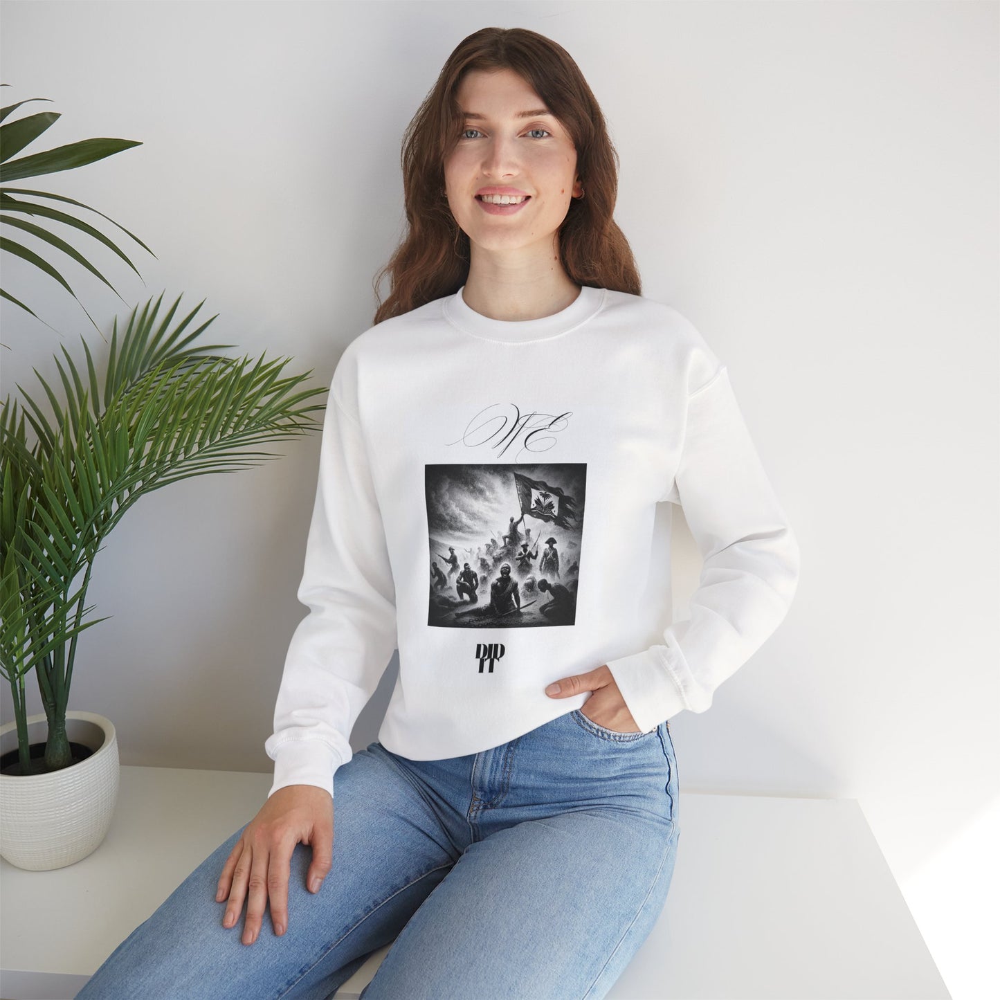 WE DID IT/ Crewneck Sweatshirt, Trendy Streetwear