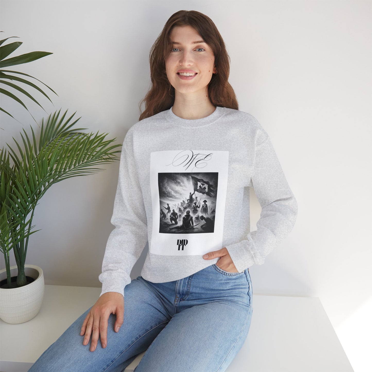 WE DID IT/ Crewneck Sweatshirt, Trendy Streetwear