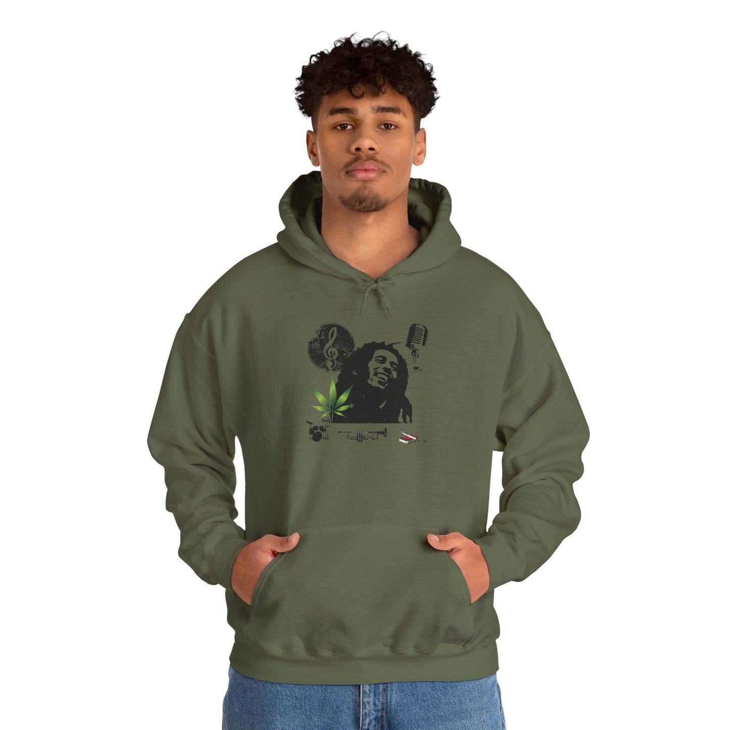 MARLEY/ Hooded Unisex, Cozy Apparel