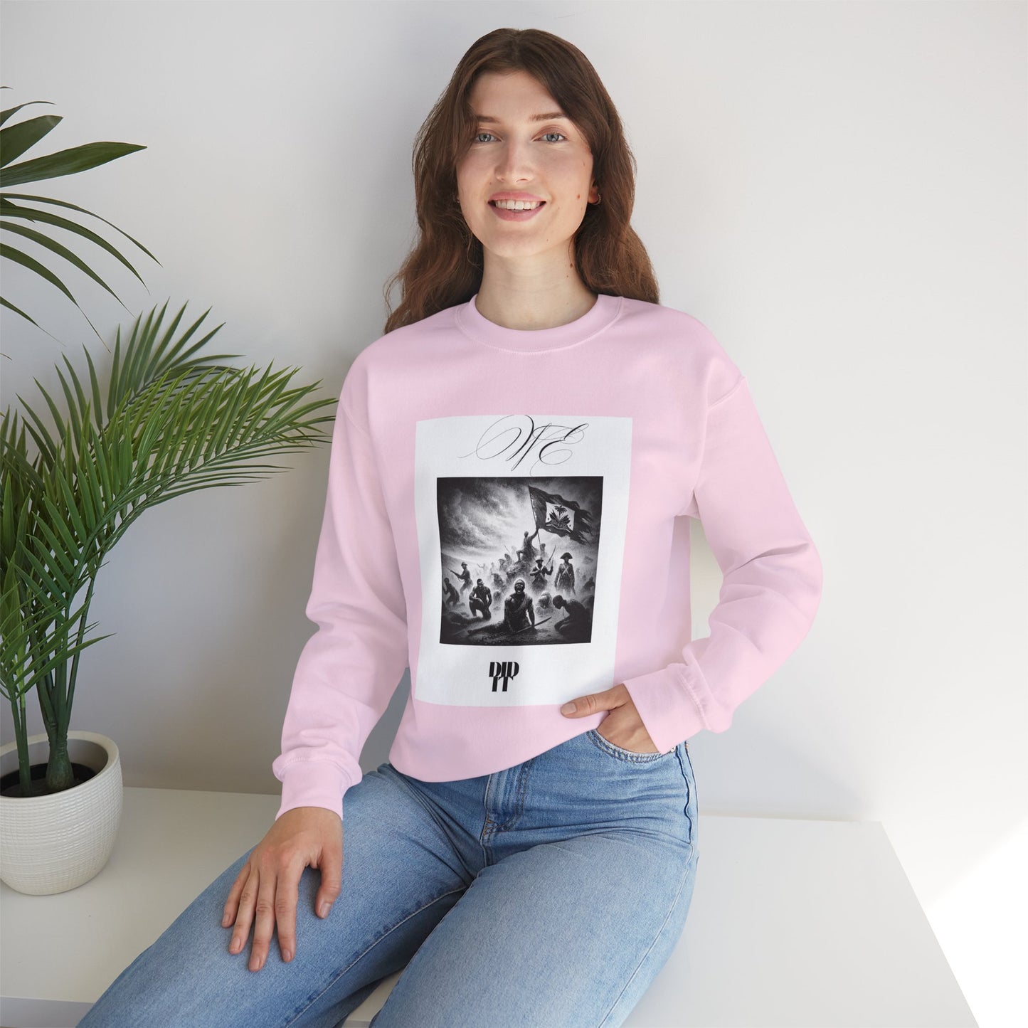 WE DID IT/ Crewneck Sweatshirt, Trendy Streetwear