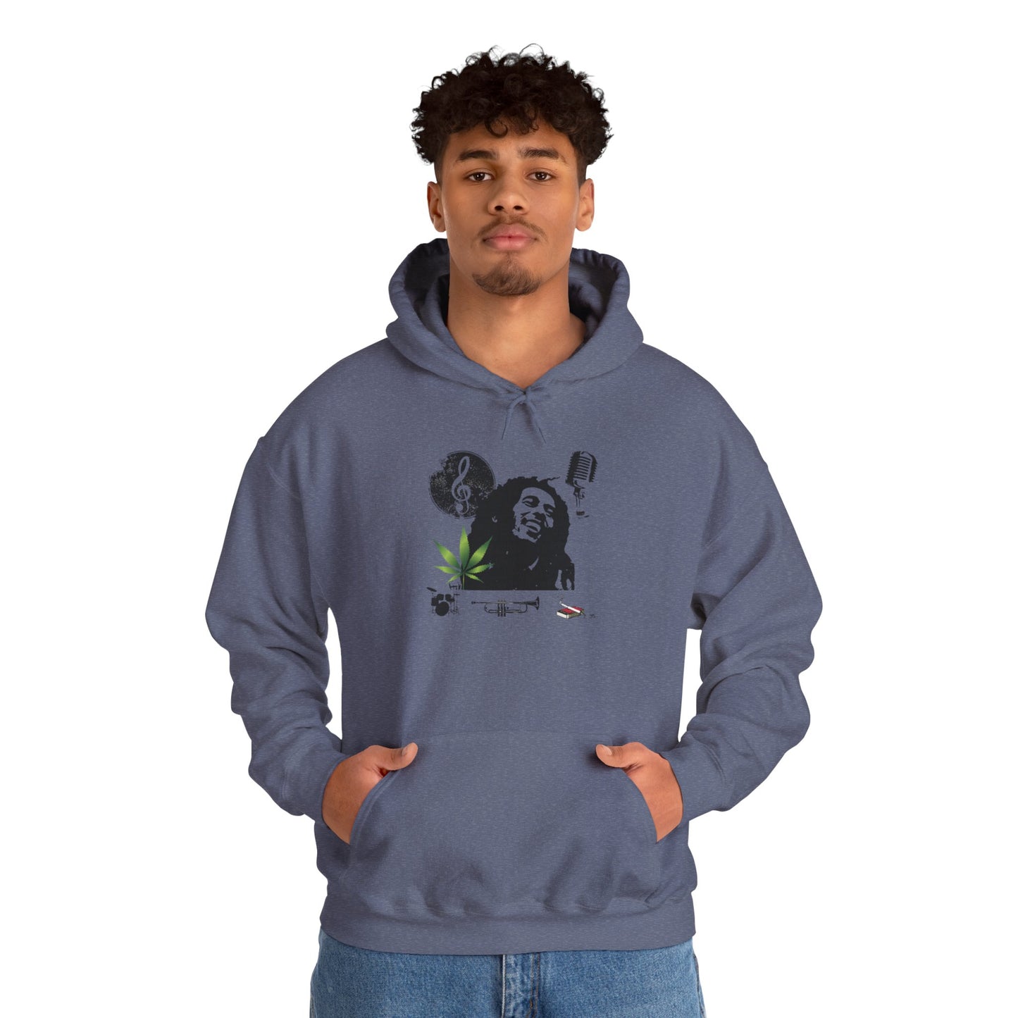 MARLEY/ Hooded Unisex, Cozy Apparel