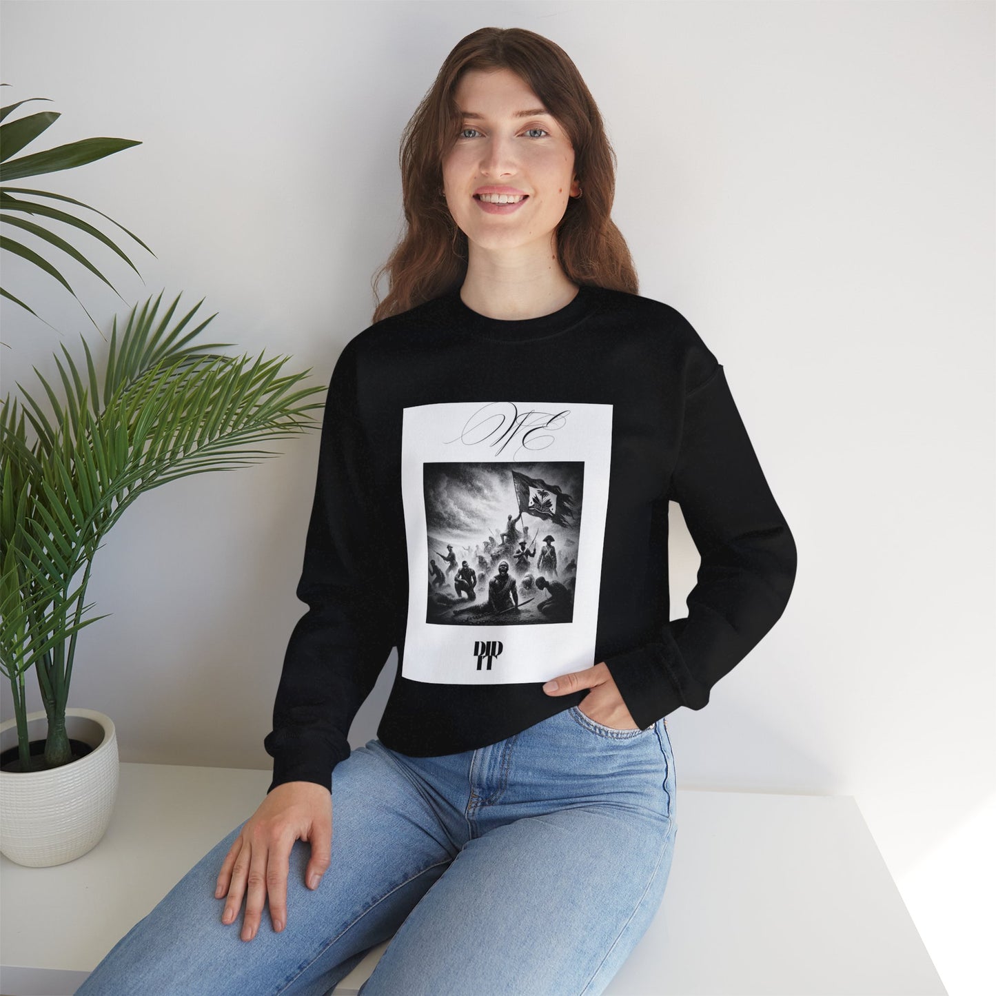 WE DID IT/ Crewneck Sweatshirt, Trendy Streetwear