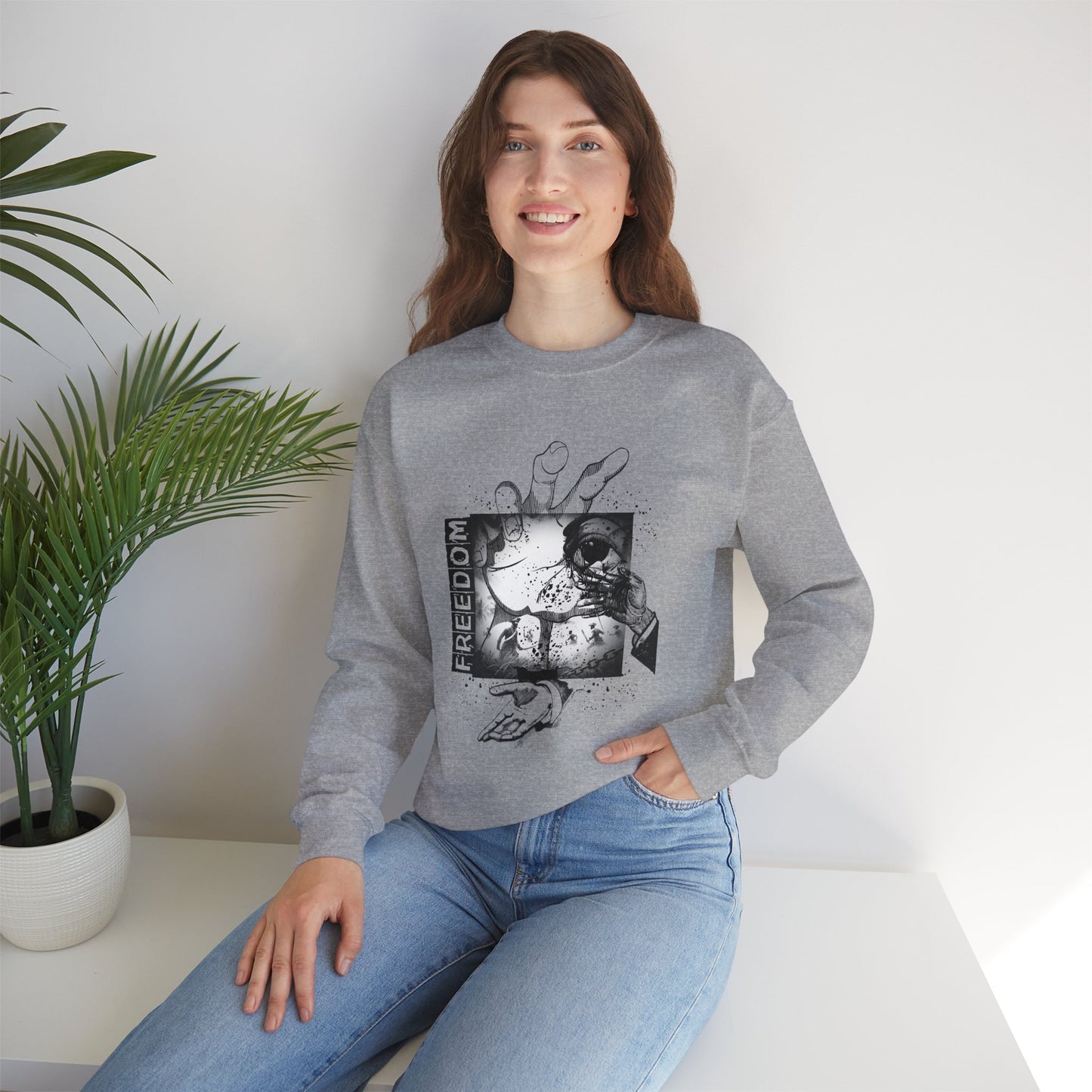 FREEDOM/ Crewneck Sweatshirt
