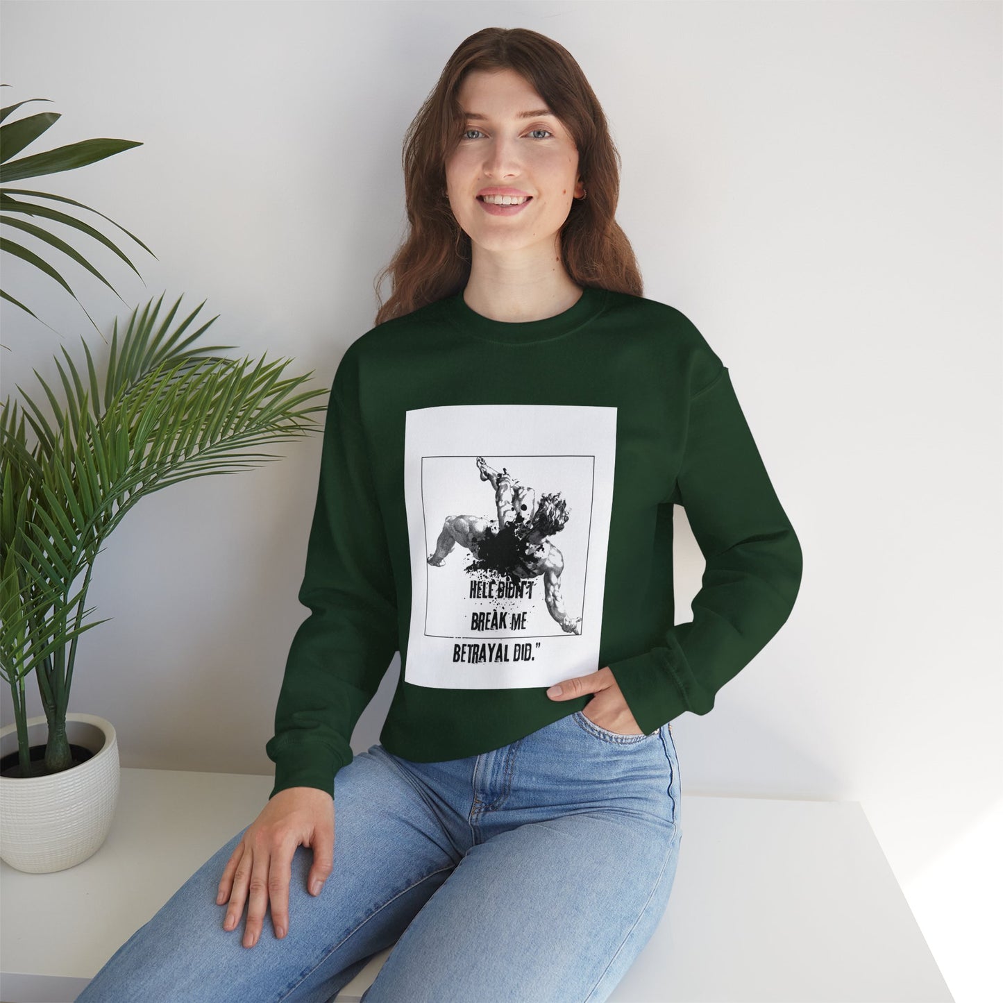 BETRAYAL /Unisex Crewneck Sweatshirt -Casual Wear, Cozy Layering.