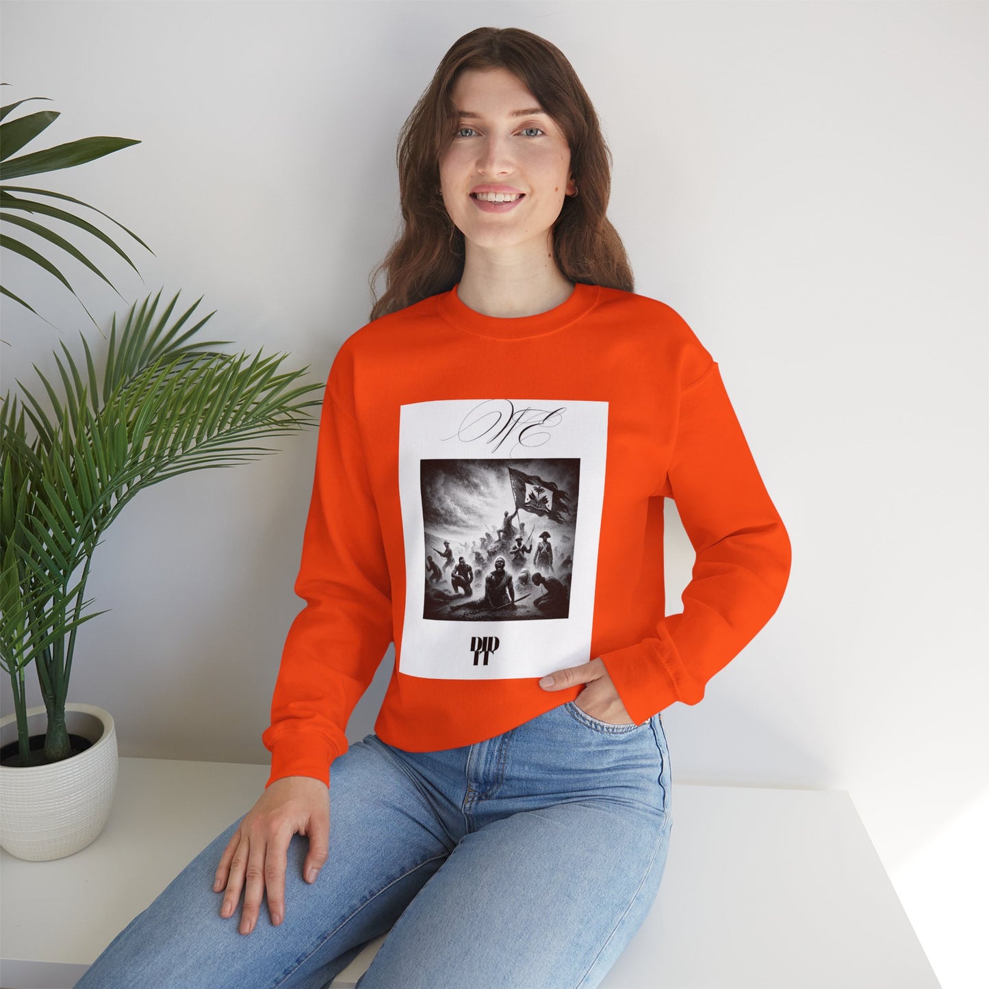 WE DID IT/ Crewneck Sweatshirt, Trendy Streetwear