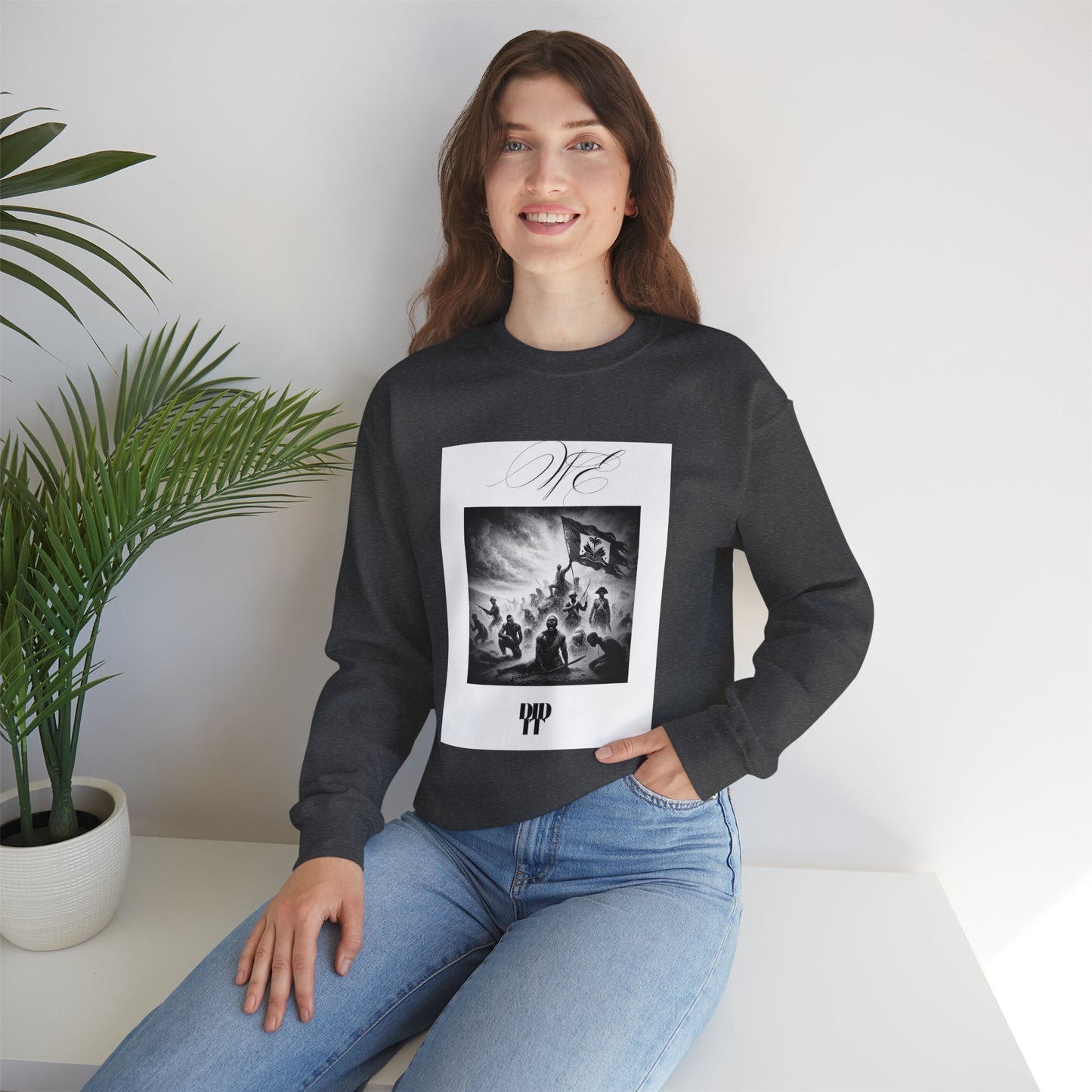WE DID IT/ Crewneck Sweatshirt, Trendy Streetwear