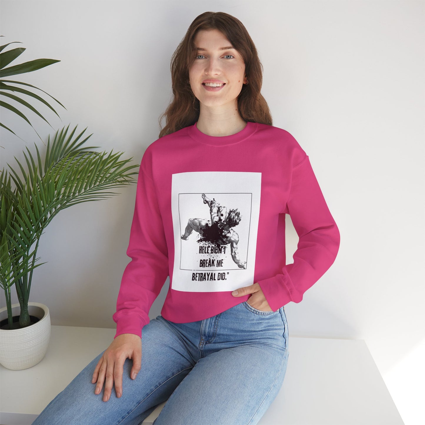 BETRAYAL /Unisex Crewneck Sweatshirt -Casual Wear, Cozy Layering.