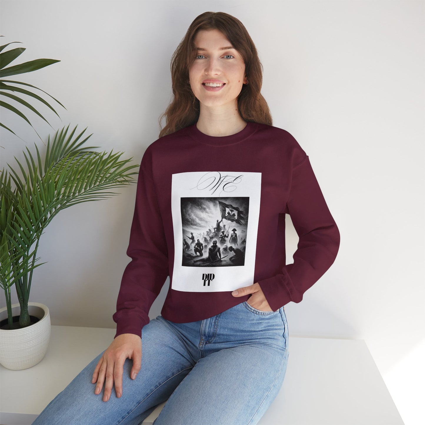 WE DID IT/ Crewneck Sweatshirt, Trendy Streetwear