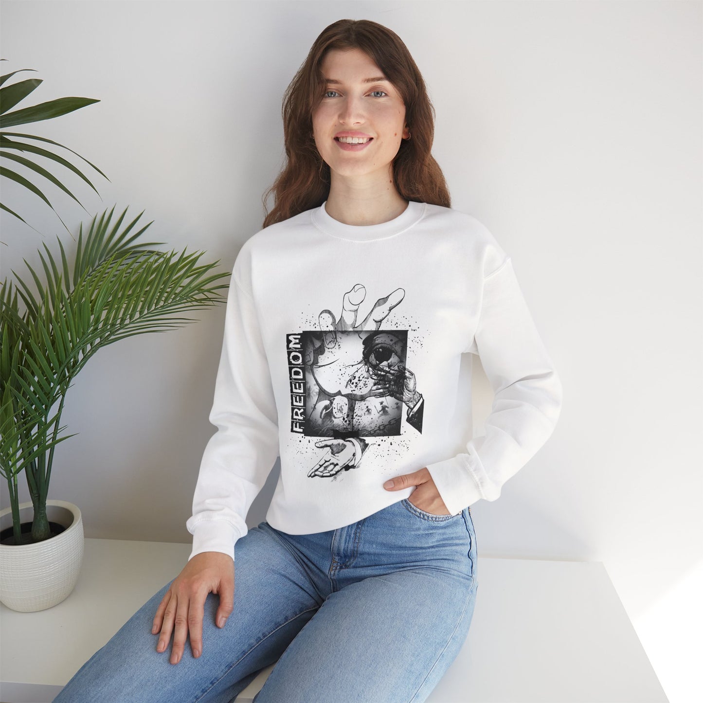 FREEDOM/ Crewneck Sweatshirt