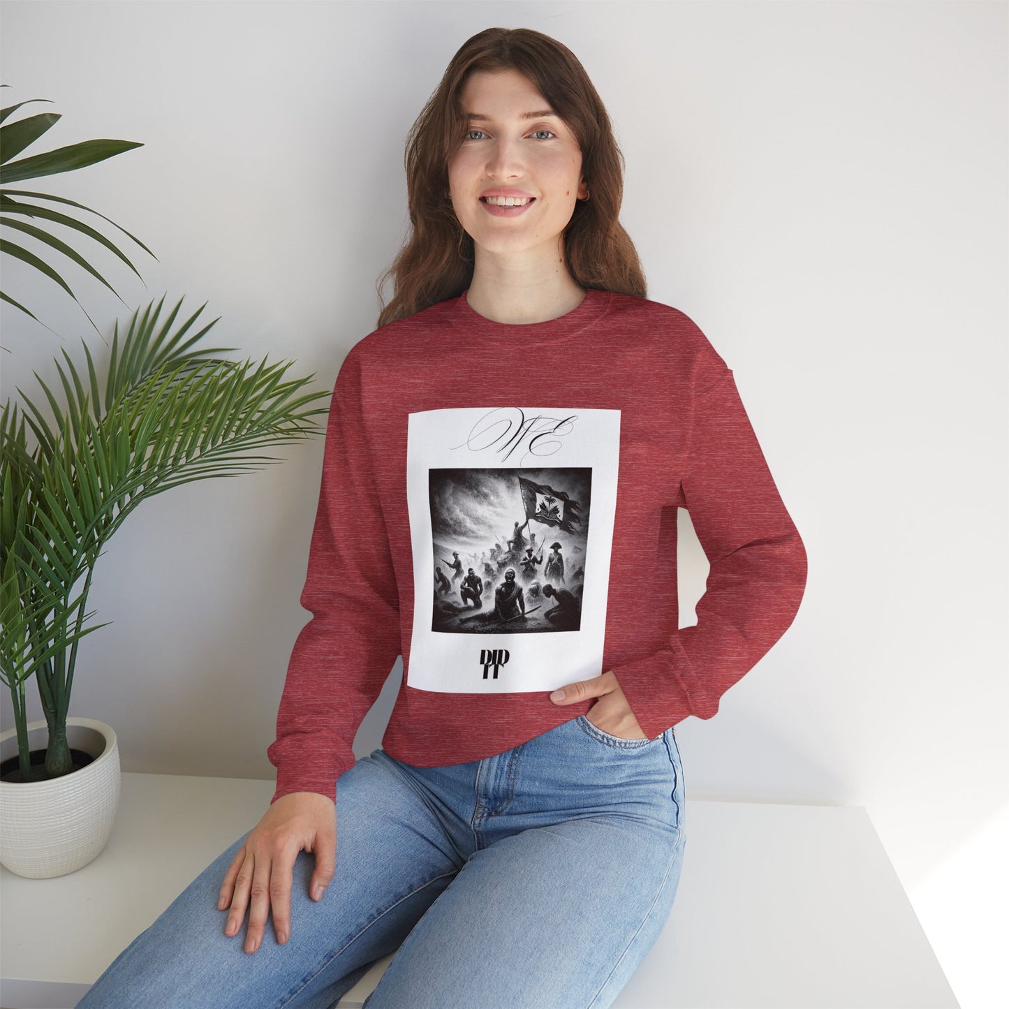 WE DID IT/ Crewneck Sweatshirt, Trendy Streetwear