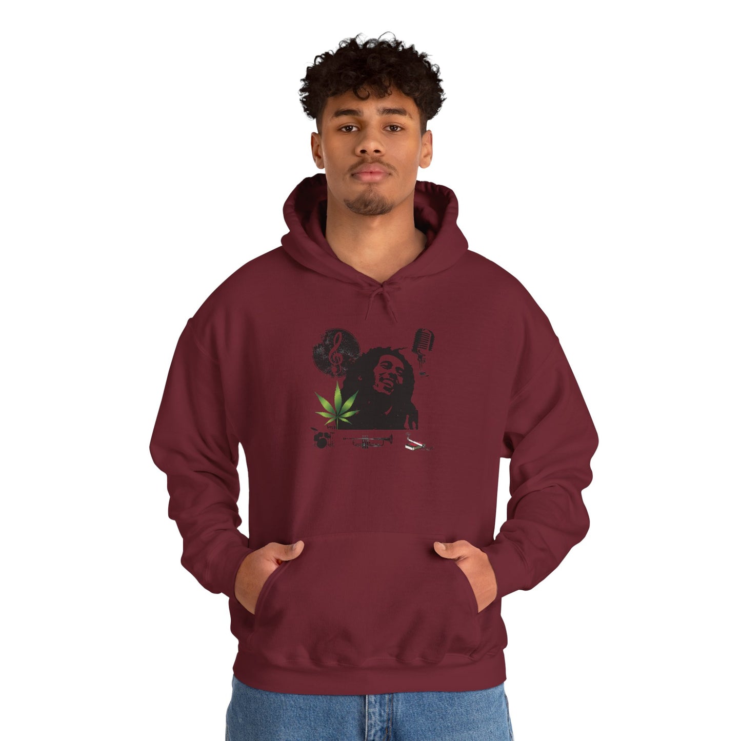 MARLEY/ Hooded Unisex, Cozy Apparel