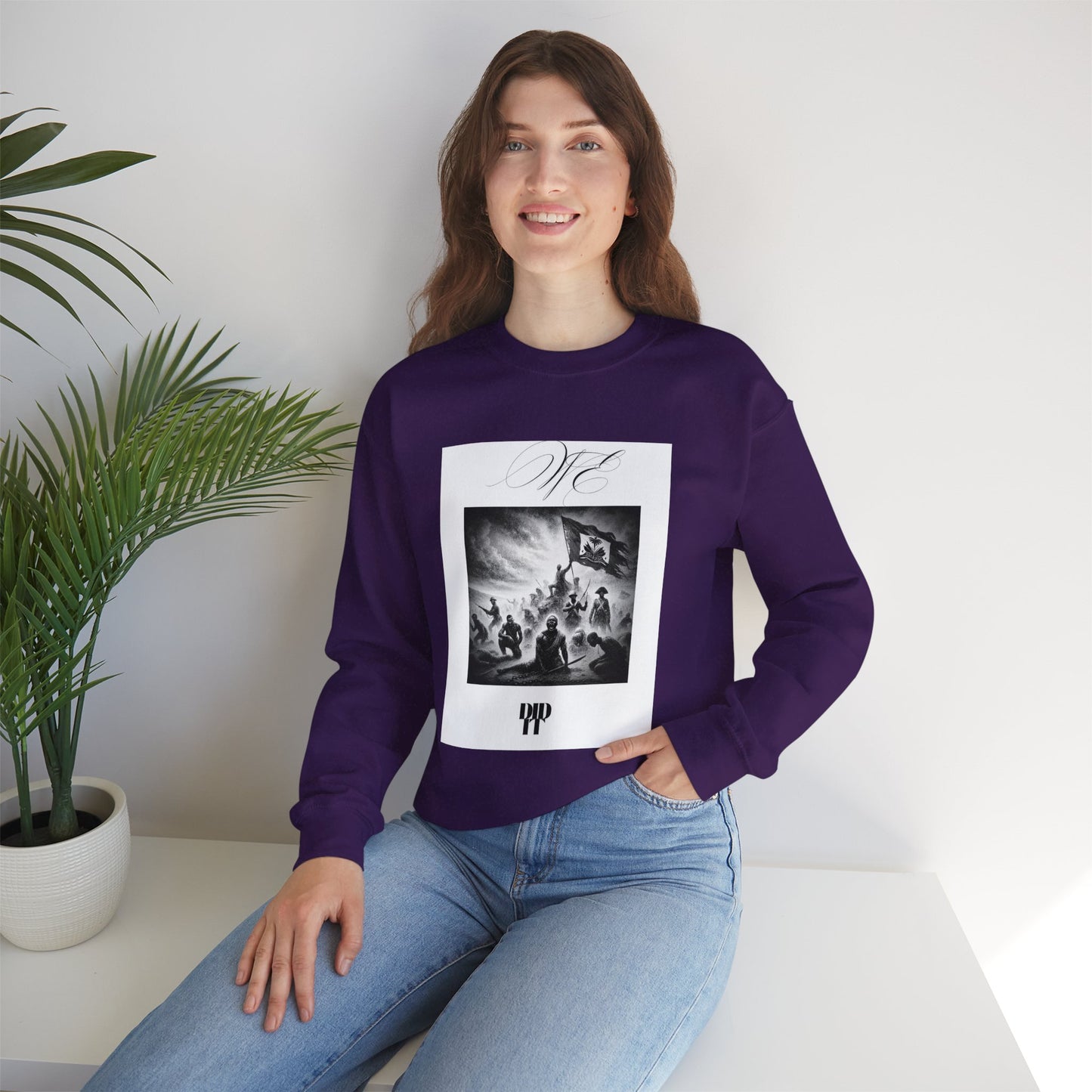 WE DID IT/ Crewneck Sweatshirt, Trendy Streetwear