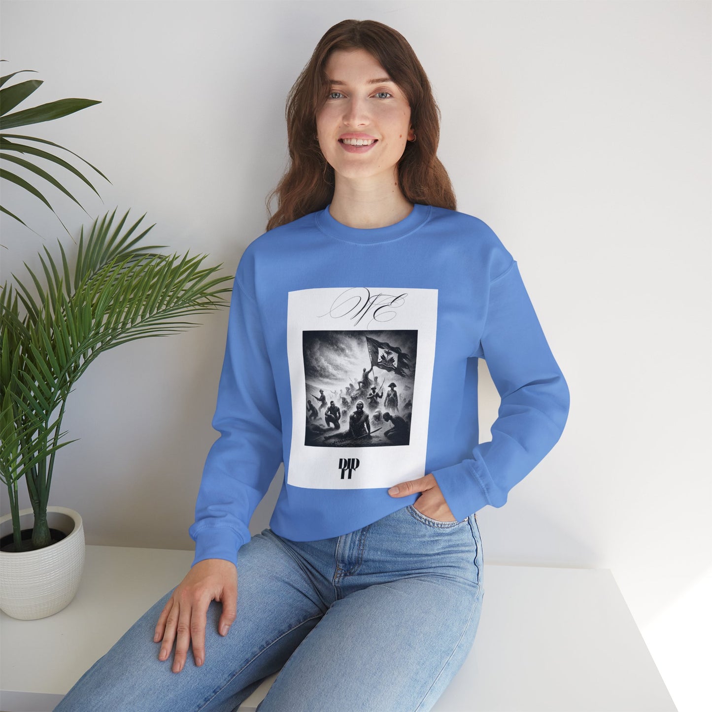 WE DID IT/ Crewneck Sweatshirt, Trendy Streetwear