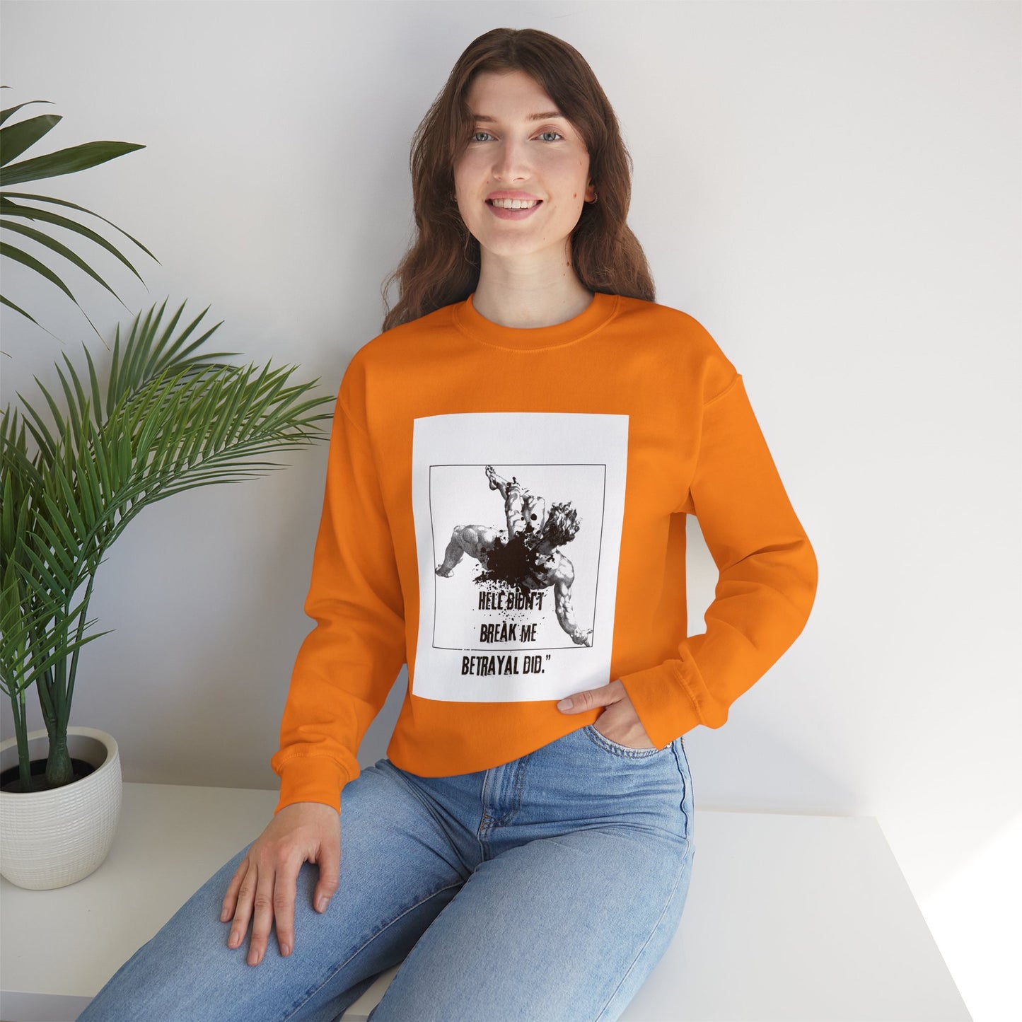 BETRAYAL /Unisex Crewneck Sweatshirt -Casual Wear, Cozy Layering.