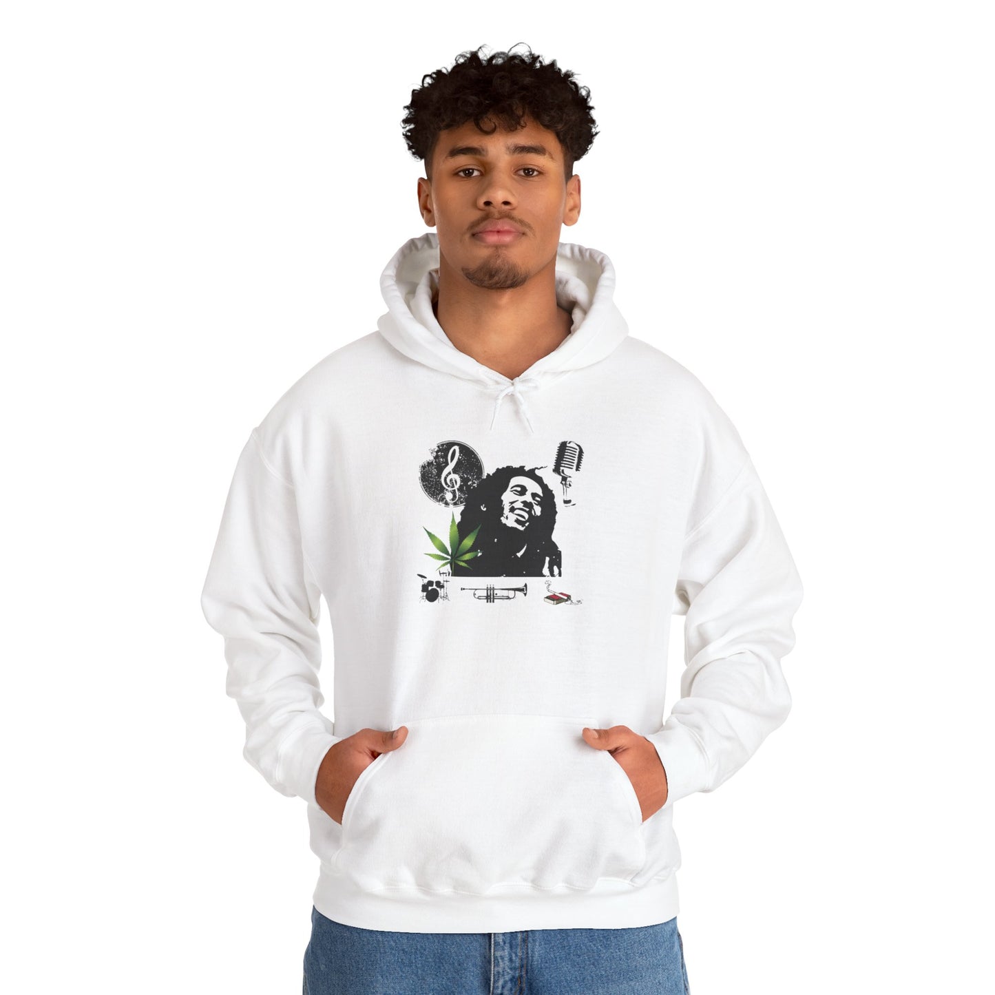 MARLEY/ Hooded Unisex, Cozy Apparel