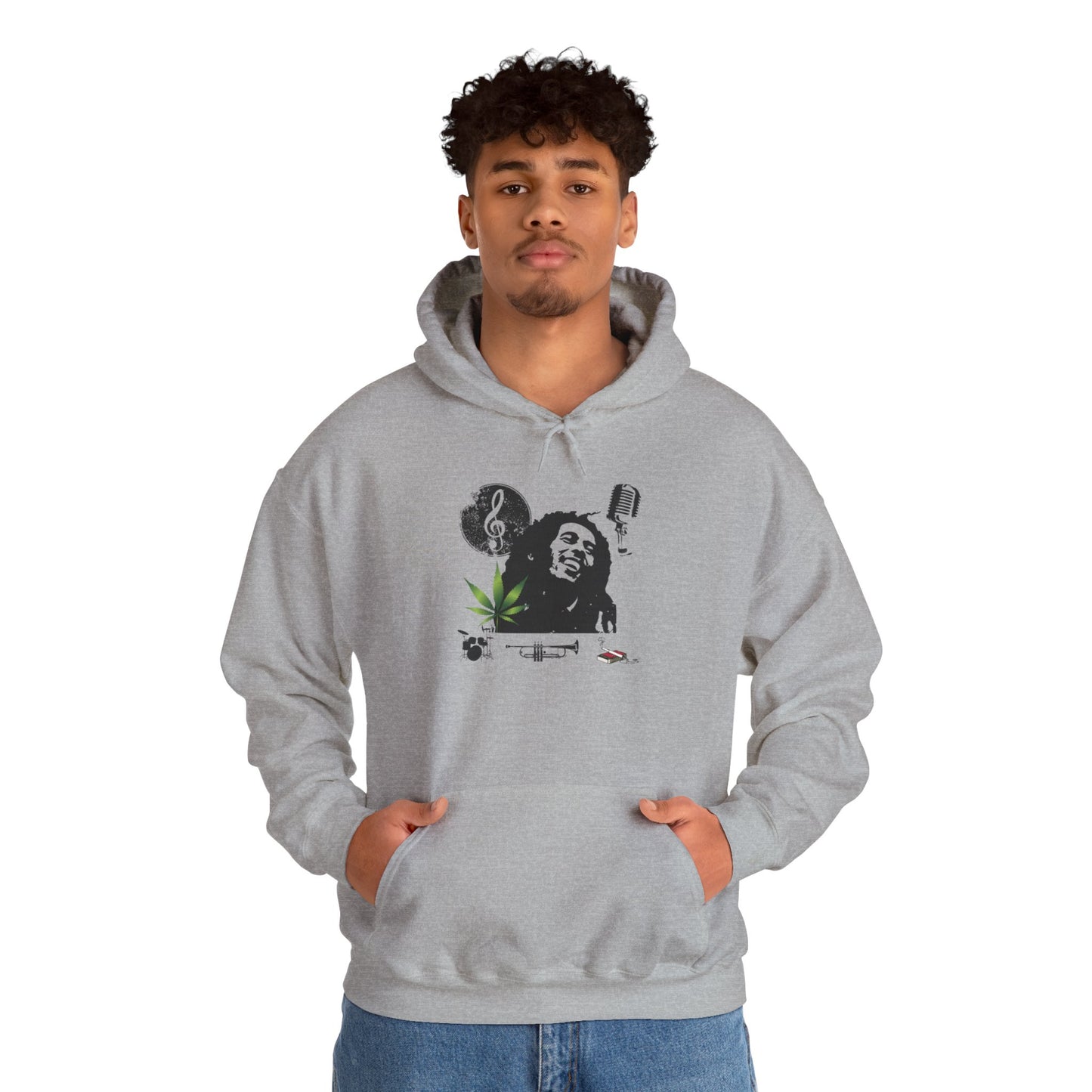 MARLEY/ Hooded Unisex, Cozy Apparel