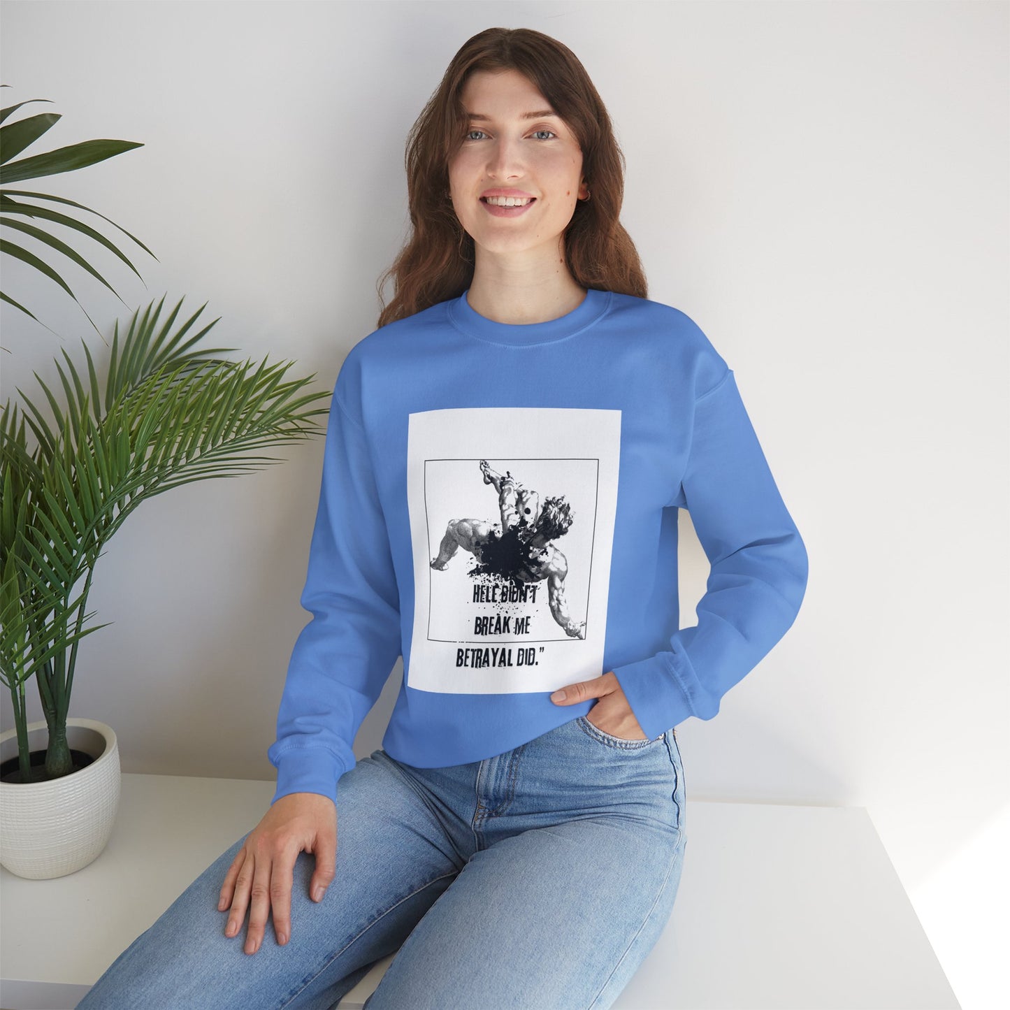 BETRAYAL /Unisex Crewneck Sweatshirt -Casual Wear, Cozy Layering.