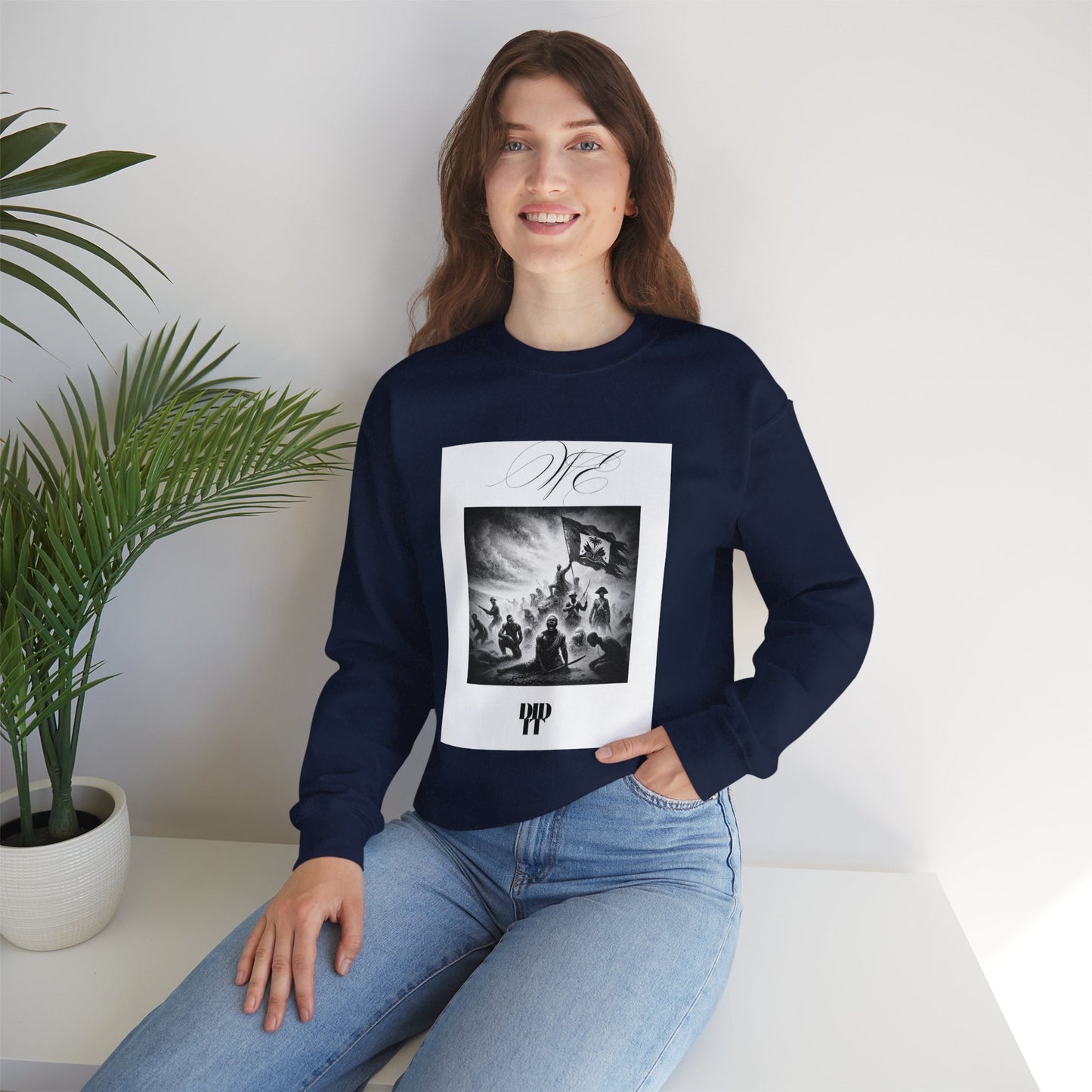 WE DID IT/ Crewneck Sweatshirt, Trendy Streetwear