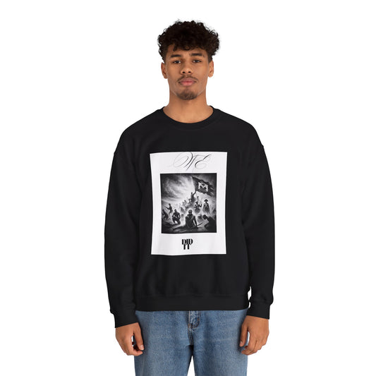 WE DID IT/ Crewneck Sweatshirt, Trendy Streetwear